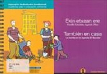 Imagen de portada del libro También en casa = Ekin etxean ere