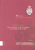 Imagen de portada del libro Jornadas sobre Perspectivas del Transporte en los Albores del S. XXI : [Sevilla, 27-28 enero de 2004]