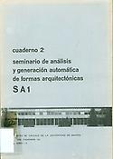 Imagen de portada del libro Seminario de análisis y generación automática de formas arquitectónicas SA1. Cuaderno 2