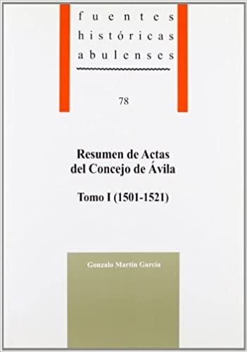 Imagen de portada del libro Resumen de actas del Concejo de Ávila