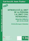 Imagen de portada del libro Introducció al dret de la persona i al dret civil patrimonial