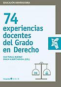 Imagen de portada del libro 74 experiencias docentes del Grado en Derecho