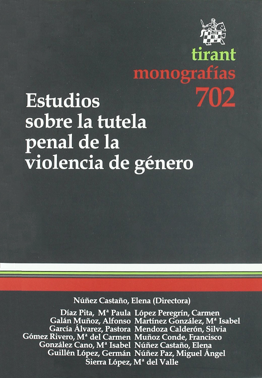 Imagen de portada del libro Estudios sobre la tutela penal de la violencia de género