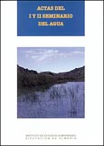 Imagen de portada del libro Actas del I y II seminario del agua