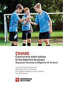 Imagen de portada del libro CUVADE: Cuestionario sobre valores en los deportes de equipo