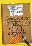 Imagen de portada del libro Actas de las Jornadas de Derecho Civil Aragonés