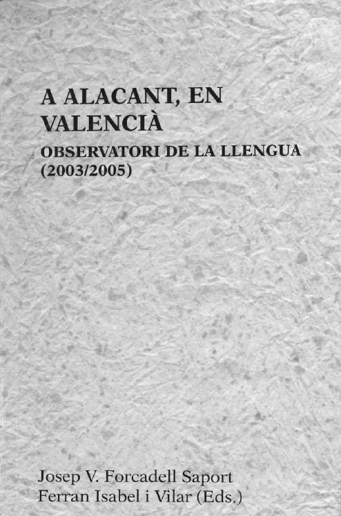 Imagen de portada del libro A Alacant, en valencià