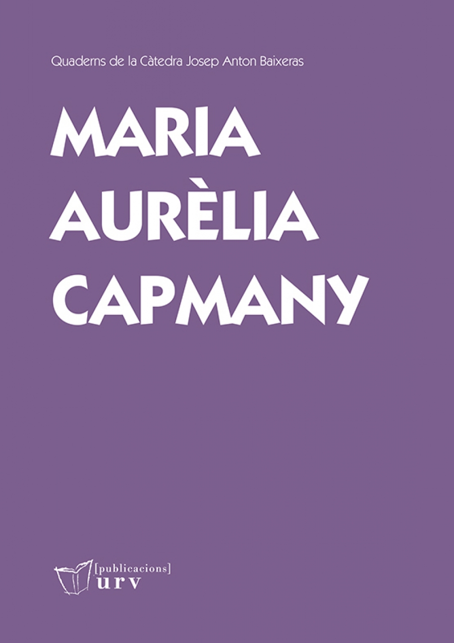 Imagen de portada del libro Maria Aurèlia Capmany