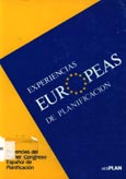 Imagen de portada del libro Experiencias europeas de planificación