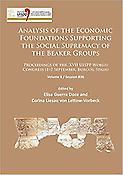 Imagen de portada del libro Analysis of the economic foundations supporting the social supremacy of the beaker groups