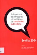 Imagen de portada del libro II Simposium de profesores universitarios de creatividad publicitaria