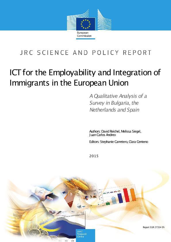 Imagen de portada del libro ICT for the employability and integration of immigrants in the European Union