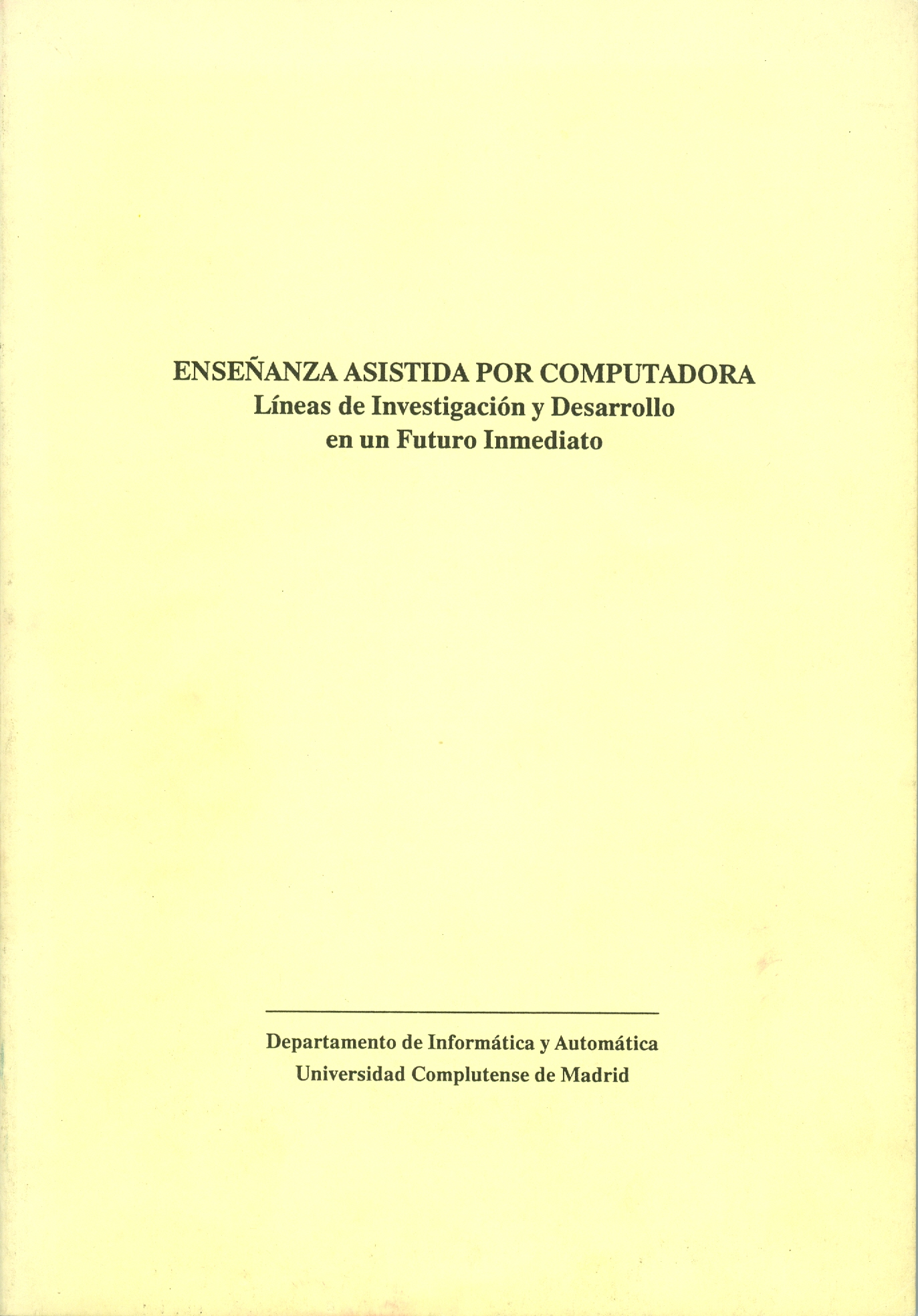 Imagen de portada del libro Enseñanza asistida por computadora