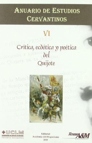 Imagen de portada del libro Crítica, ecdótica y poética del Quijote