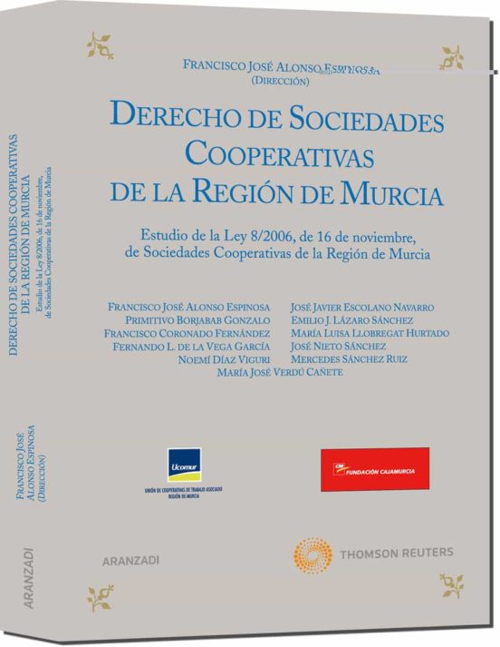 Imagen de portada del libro Derecho de sociedades cooperativas de la Región de Murcia
