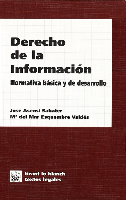 Imagen de portada del libro Derecho de la información