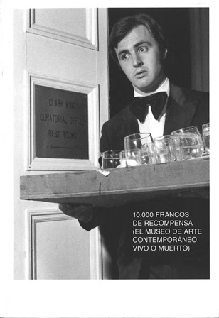 Imagen de portada del libro 10.000 francos de recompensa : (el museo de arte contemporáneo vivo o muerto)