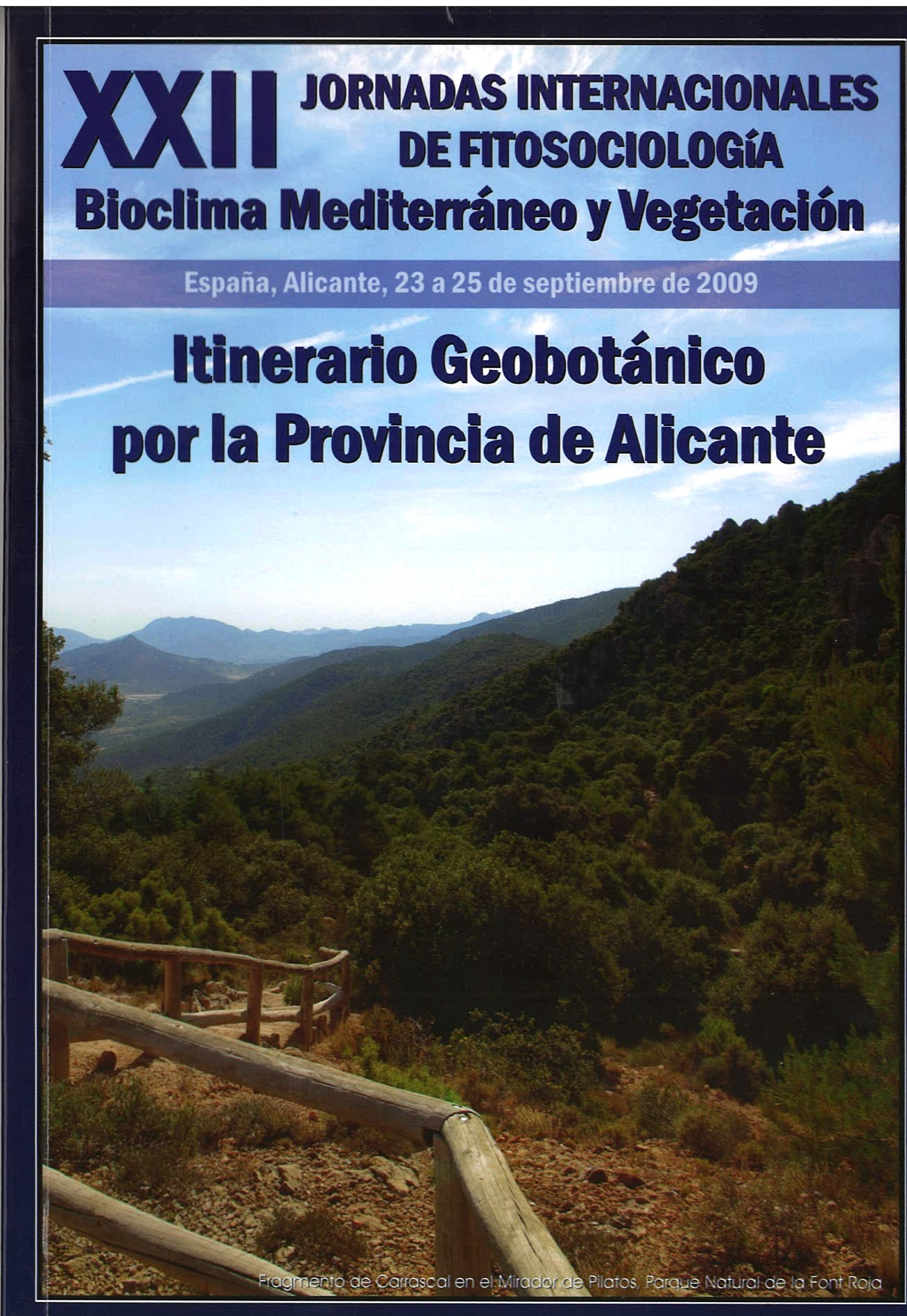 Imagen de portada del libro Itinerario geobotánico por la provincia de Alicante