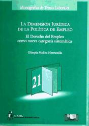 Imagen de portada del libro La dimensión jurídica de la política de empleo