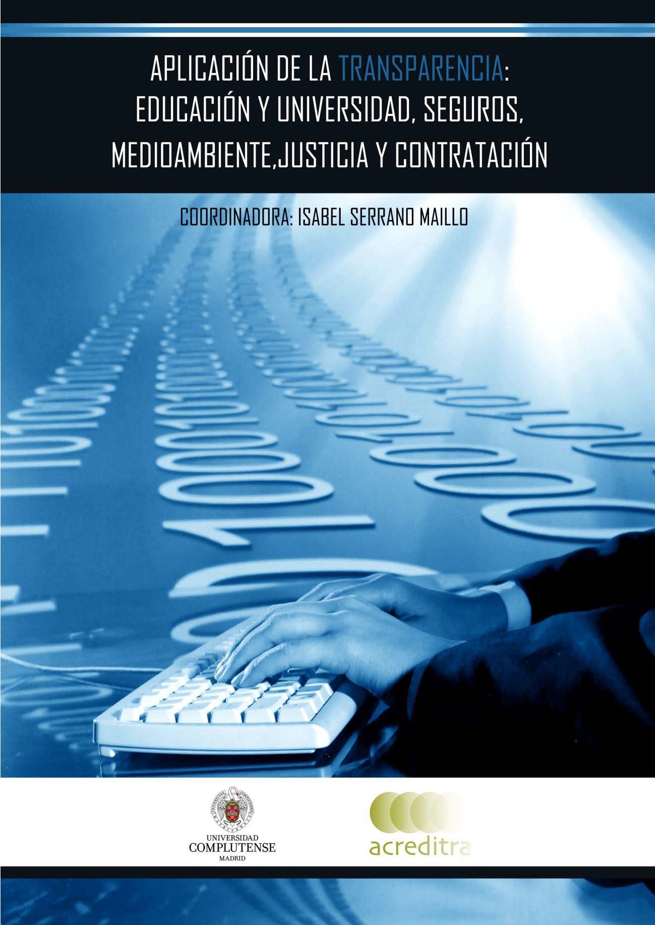 Imagen de portada del libro Aplicación de la transparencia