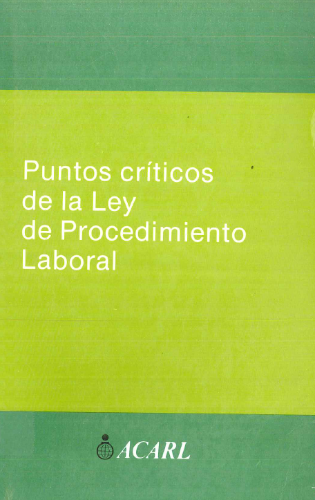 Imagen de portada del libro Puntos críticos de la Ley de Procedimiento Laboral