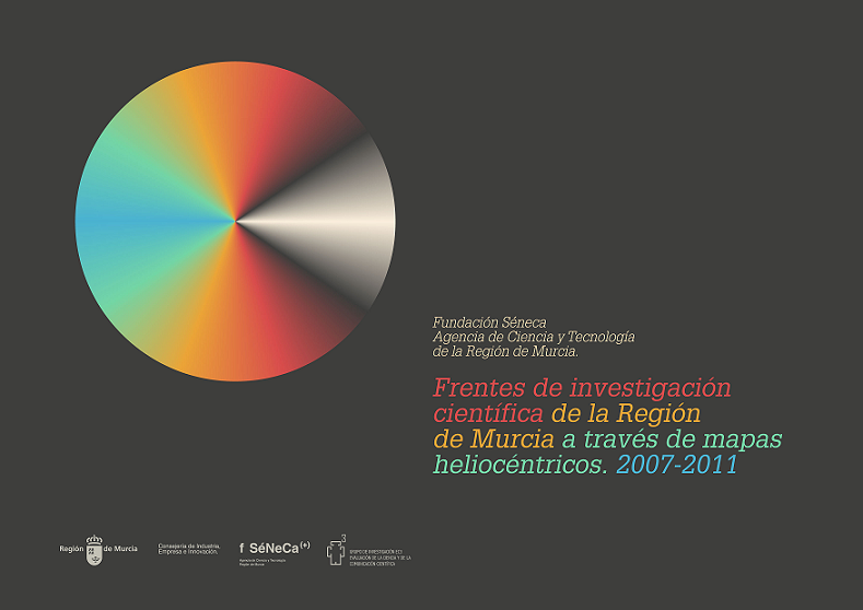 Imagen de portada del libro Frentes de investigación científica de la Región de Murcia a través de mapas heliocéntricos