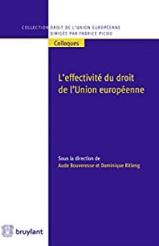 Imagen de portada del libro L'effectivité du droit de l'Union européenne
