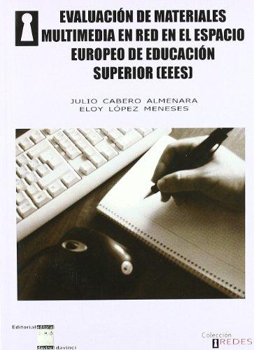 Imagen de portada del libro Evaluación de materiales multimedia en red en el espacio europeo de Educación Superior (EEES)