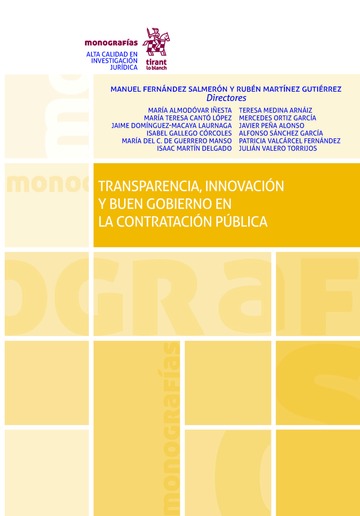 Imagen de portada del libro Transparencia, innovación y buen gobierno en la contratación pública
