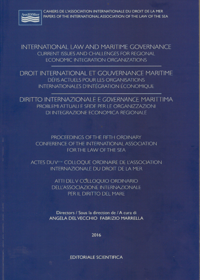 Imagen de portada del libro International law and maritime governance