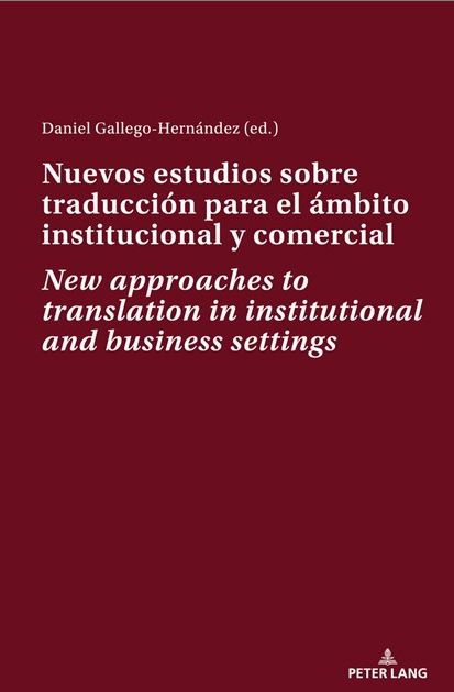 Imagen de portada del libro Nuevos estudios sobre traducción para el ámbito institucional y comercial