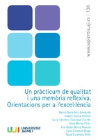 Imagen de portada del libro Un pràcticum de qualitat i una memòria reflexiva. Orientacions per a l’excel·lència