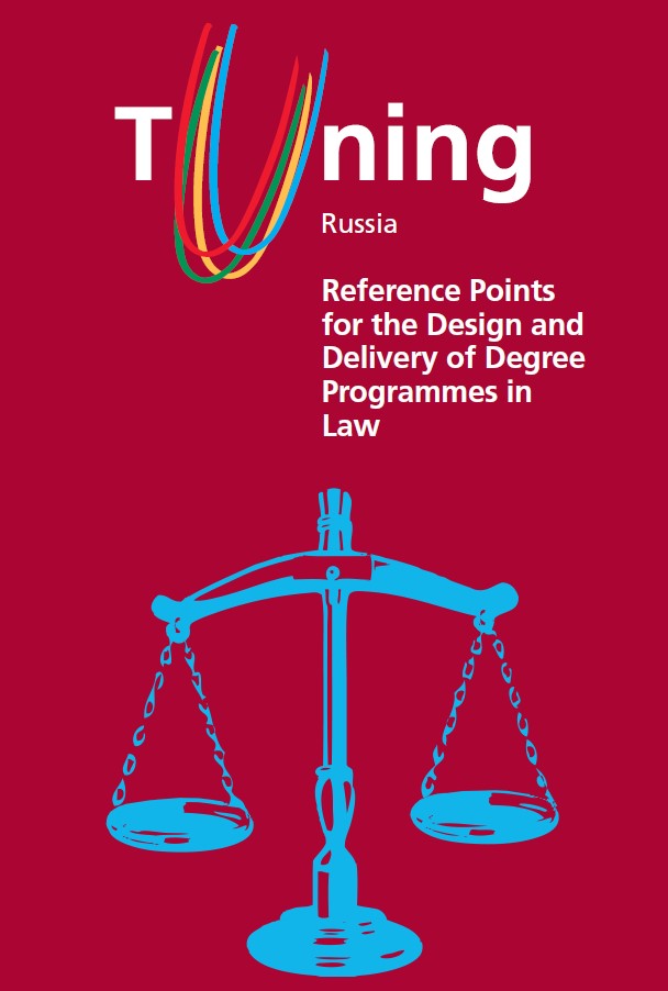 Imagen de portada del libro Reference points for the design and delivery of degree programmes in Law