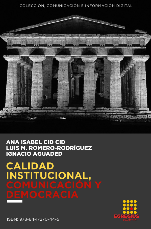 Imagen de portada del libro Calidad institucional, comunicación y democracia