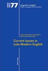 Imagen de portada del libro Current issues in late modern English
