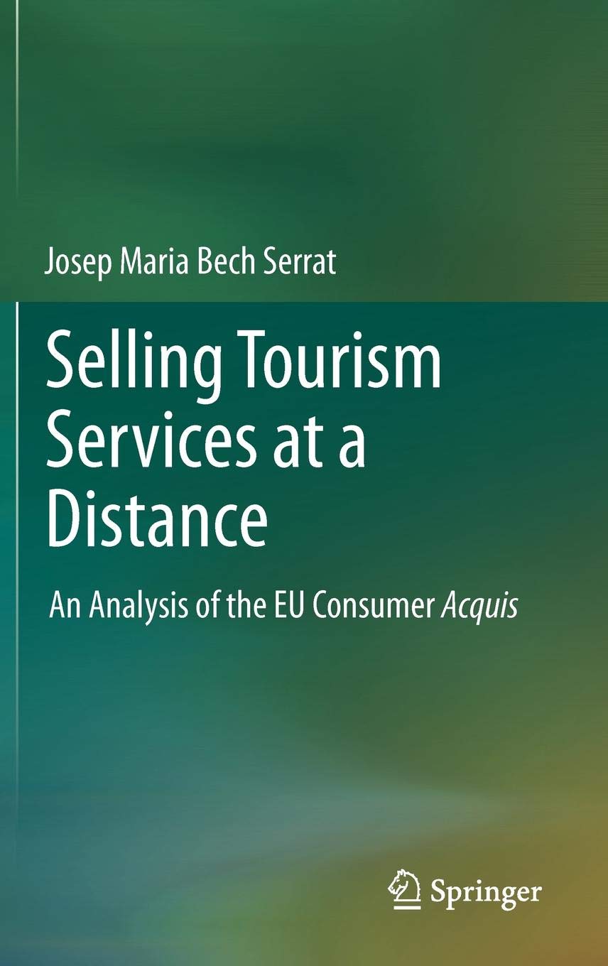 Imagen de portada del libro Selling tourism services at a distance