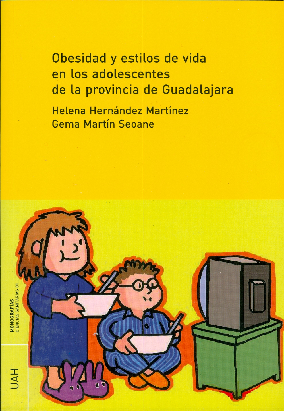 Imagen de portada del libro Obesidad y estilos de vida en los adolescentes de la provincia de Guadalajara