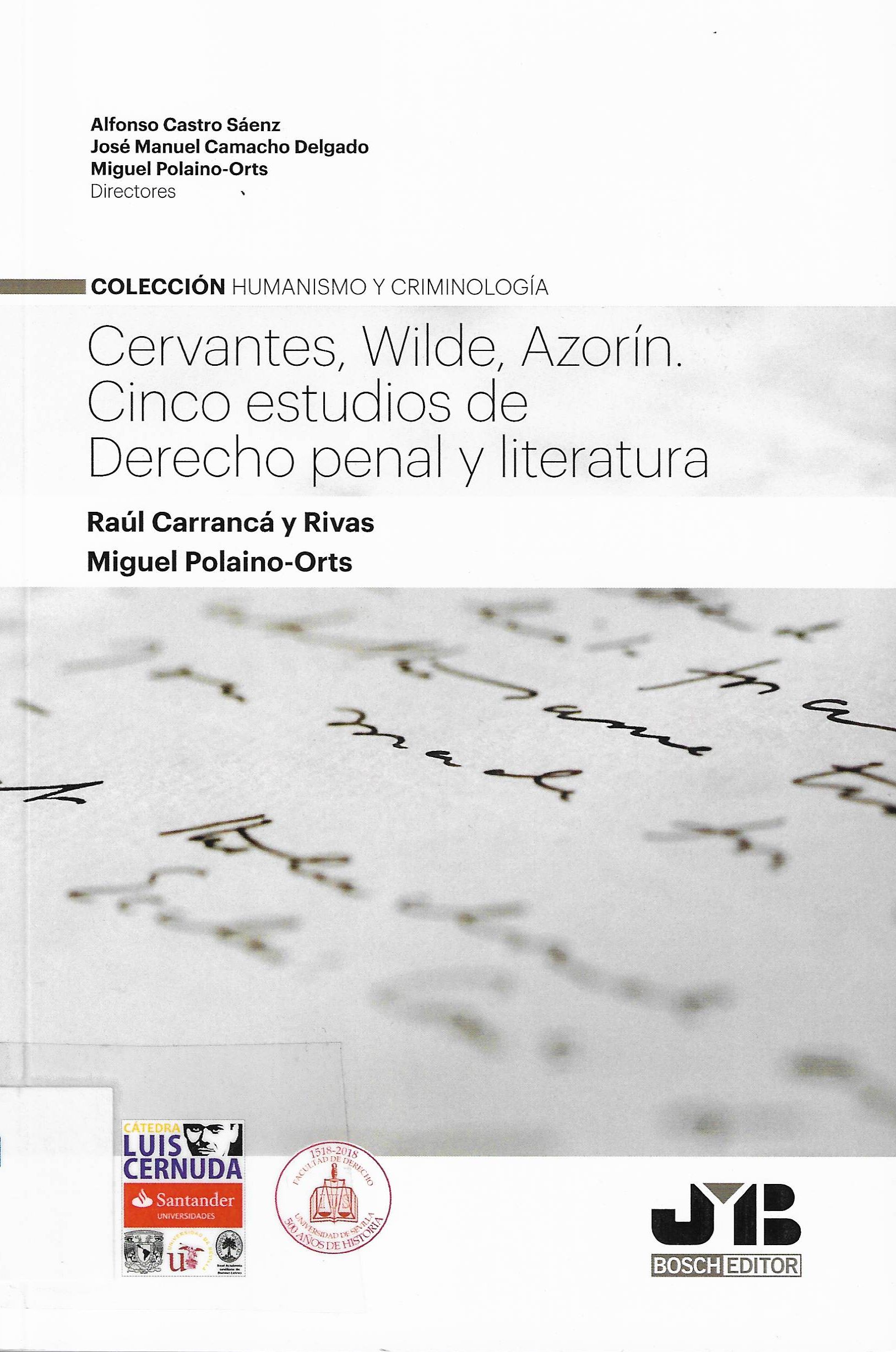 Imagen de portada del libro Cervantes, Wilde, Azorín