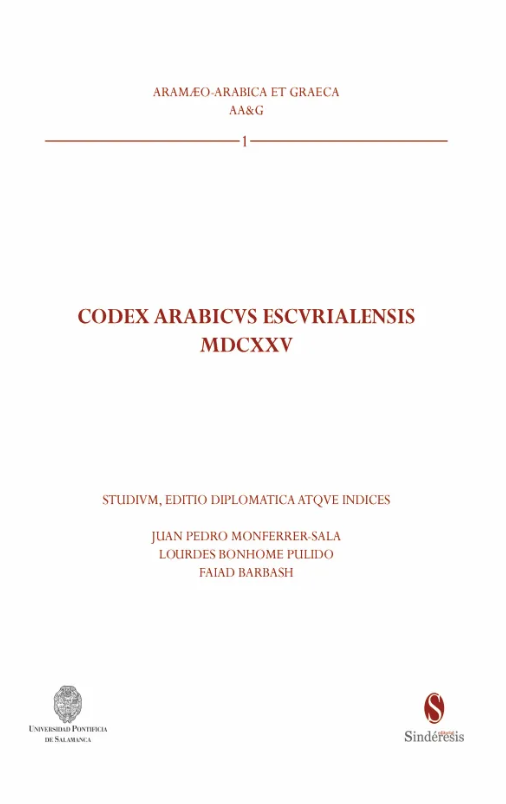 Imagen de portada del libro Codex arabicvs escvrialensis MDCXXV