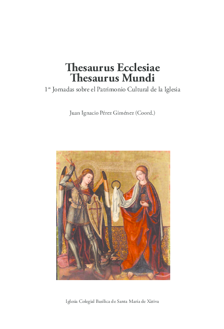 Imagen de portada del libro Thesaurus ecclesiae. Thesaurus mundi
