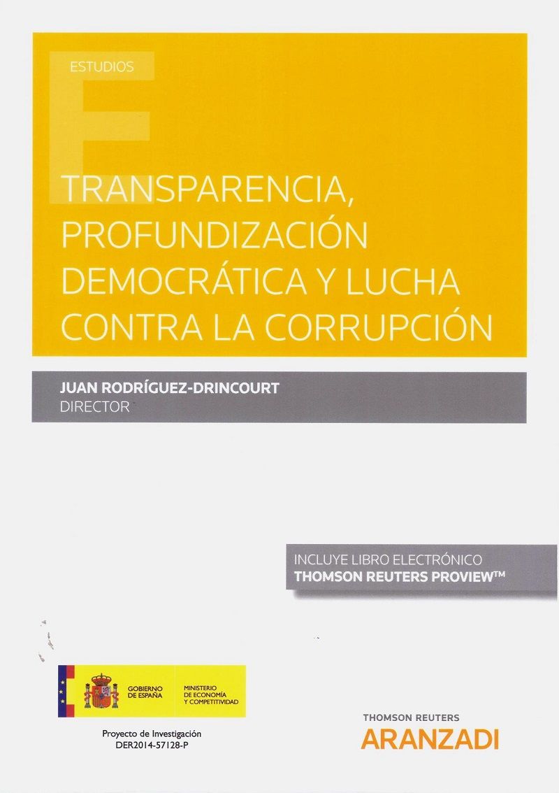 Imagen de portada del libro Transparencia, profundización democrática y lucha contra la corrupción