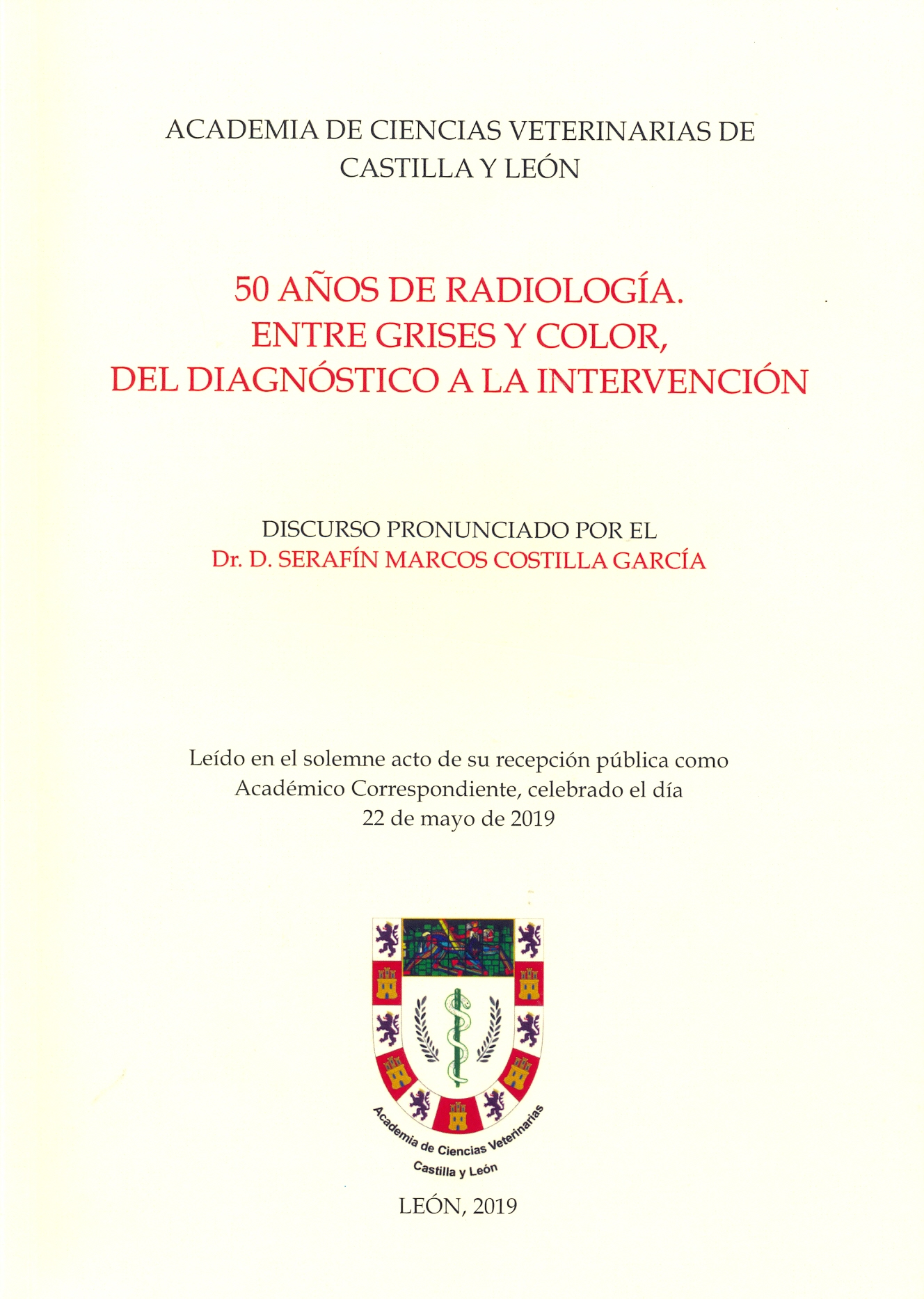 Imagen de portada del libro 50 años de radiología