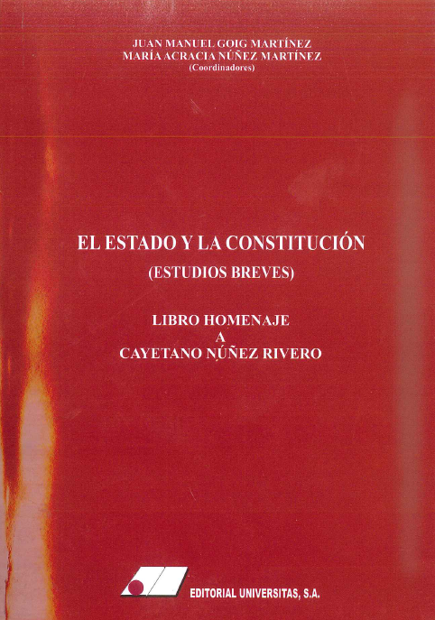 Imagen de portada del libro El Estado y la Constitución (estudios breves)