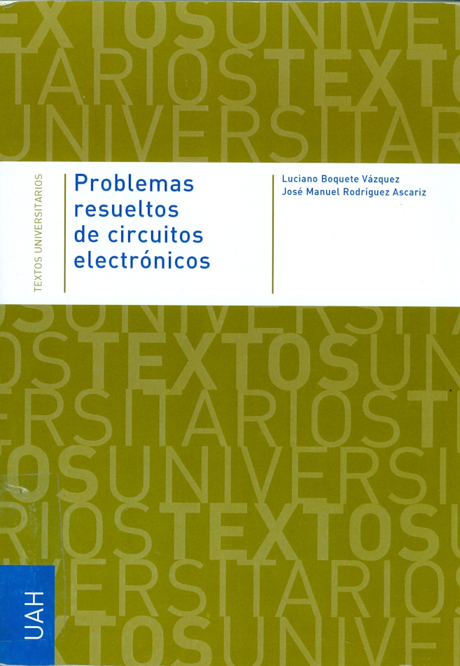 Imagen de portada del libro Problemas resueltos de circuitos electrónicos