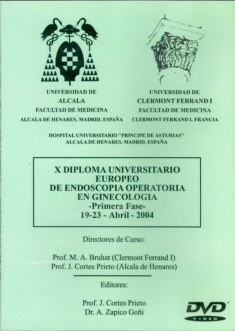 Imagen de portada del libro X Diploma universitario europeo de endoscopia operatoria en ginecología, Primera Fase [Recurso electrónico]