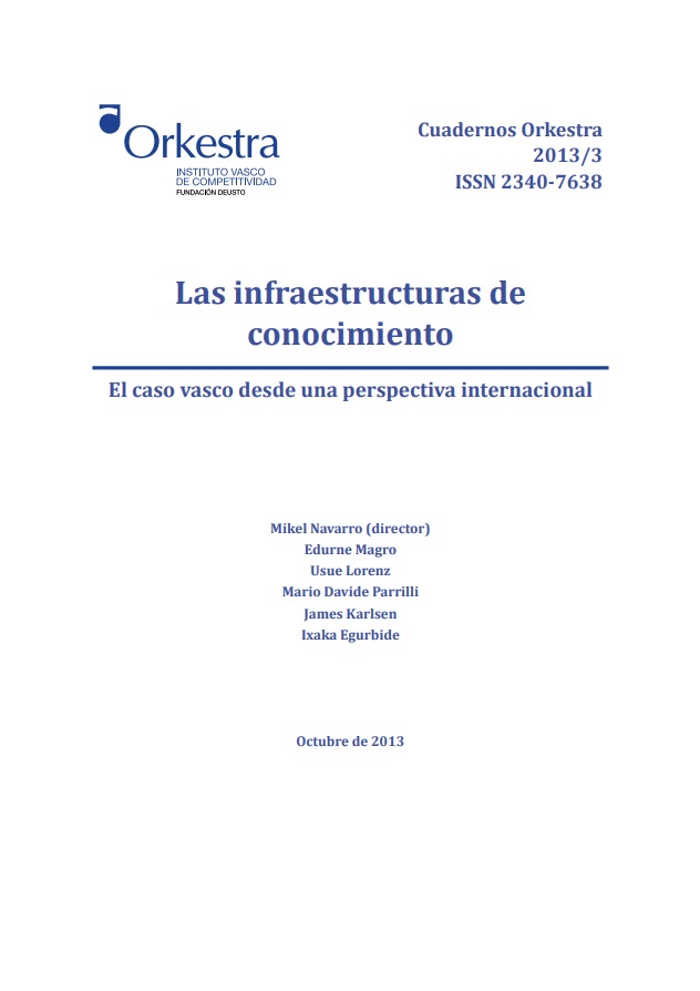 Imagen de portada del libro Las infraestructuras de conocimiento