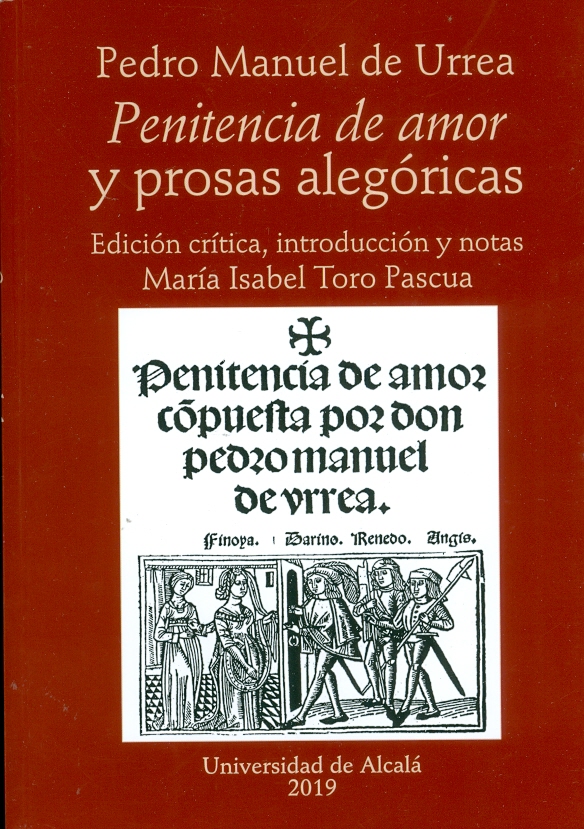 Imagen de portada del libro "Penitencia de amor" y prosas alegóricas