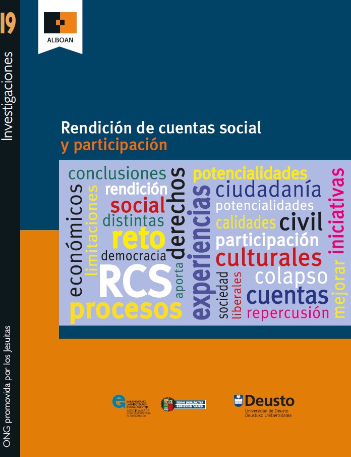 Imagen de portada del libro Rendición de cuentas social y participación