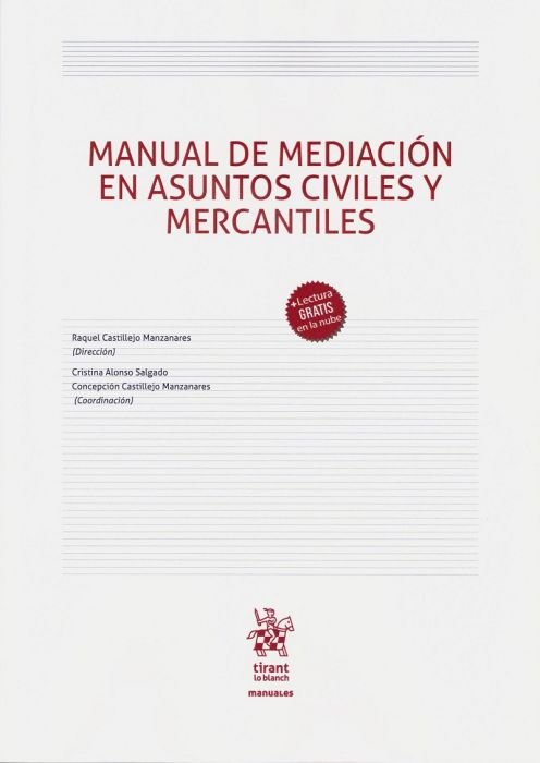 Imagen de portada del libro Manual de mediación en asuntos civiles y mercantiles
