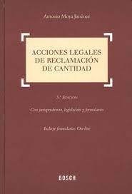 Imagen de portada del libro Acciones legales de reclamación de cantidad